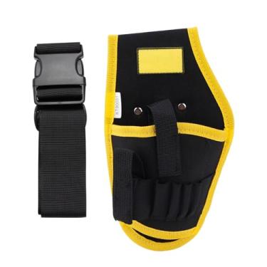 Imagem de Bolsa de ferramentas para eletricistas para furadeira e pistola de calor, bolsa organizadora de ferramentas de tecido Oxford portátil à prova d'água, suporte de ferramentas de cintura com cinto
