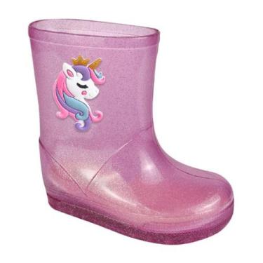 Imagem de Bota de chuva Galocha Infantil Masculino/Feminino Luelua, Unicòrnio, C