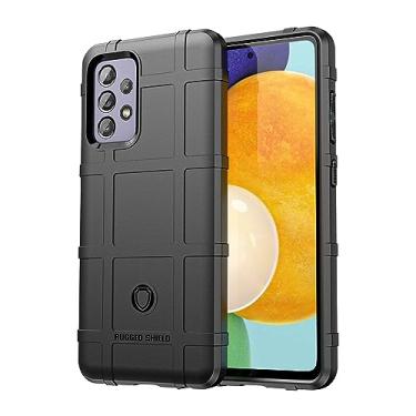 Imagem de IDEWEI Capa de celular para Samsung Galaxy A52S 5G, fibra de carbono refinada, antiqueda, anti-impressão digital, proteção total de 360° preta