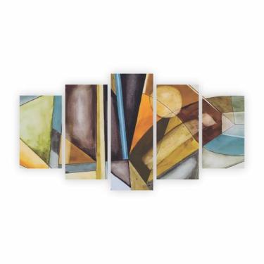 Imagem de Quadro Abstrato Colorido Sala Quarto Decorativo Tela Canvas - Plimshop