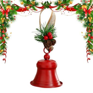 Imagem de Sinos de Natal para Árvore - Decoração Rústica,Decoração para Feriados Pendurada,para Porta da Frente Escritório Coroa Parapeito da Janela Lareira Parede Jardim Quintal