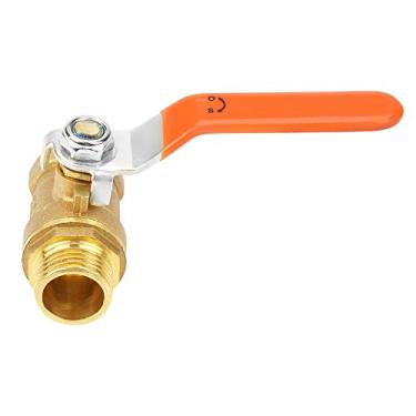 Imagem de Fafeicy Válvula Esférica Válvula Esférica de Latão Confiável, Boa Vedação para Controle de água, DN15 Com Direção Dupla, Pequena a Média, para Irrigação, Tubulação, óleo e Gás, Conveniente e Rápida,