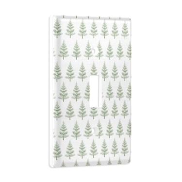 Imagem de Blueangle Capa de placa de parede para interruptor de luz - Capa decorativa para interruptor de árvore de Natal com desenho animado, placa de parede, tamanho 1 gangue 4,53 x 2,76 polegadas (491)