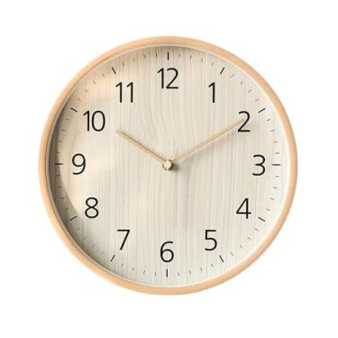 Imagem de Relógio de parede Relógio de parede rústico madeira, silencioso, alimentado por bateria, versátil para decoração casa para decoração de casa(16 inches)