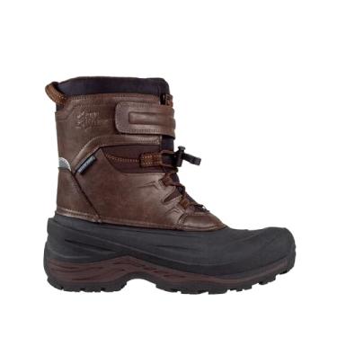 Imagem de Ice Fields Andrew 2 Botas de inverno masculinas feitas à mão de couro, quentes, isoladas, à prova d'água, Marrom, 38