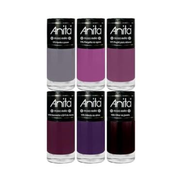 Imagem de Kit 6 Esmaltes Anita Coleção Modo Avião
