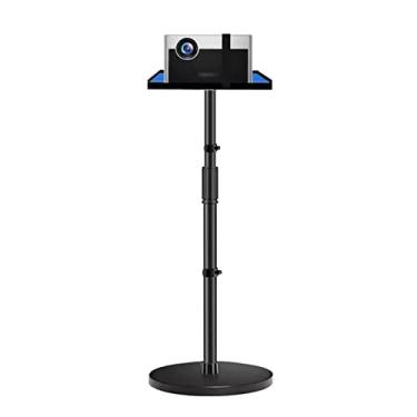 Imagem de uhyOHF Suporte universal para projetor, suporte para projetor, bandeja de cabeceira doméstica, prateleira, suporte de parede com bandeja, base grande, suporte para projetor (Pb09t