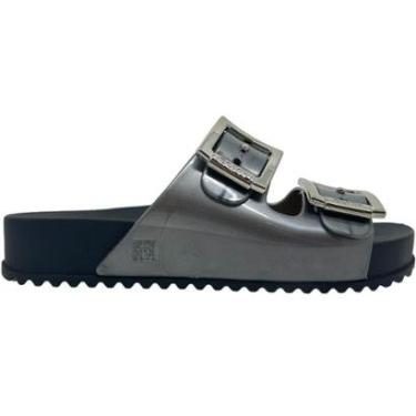 Imagem de Tamanco Casual Feminino Dia a Dia Tiras com Fivelas Metalizadas Zaxy 18063-Feminino