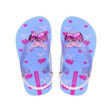 Imagem de Chinelo de dedo Infantil Feminino Cereja Baby Ipanema Belle 27248, Azu