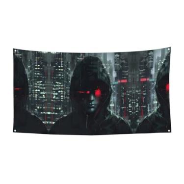 Imagem de Faixa de festa Hacker Eraprint Decorações Festivas Aniversário Carnaval Halloween Aniversário Casamento