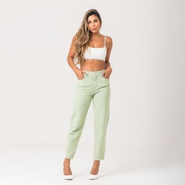 Imagem de Calça Mom Feminina Sarja Zune-Feminino