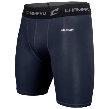 Imagem de Short de compressão CHAMPRO CS4, Azul marino, Adult Medium