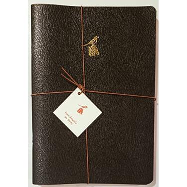 Imagem de Bieffe Conjunto de 3 diários | Capas de couro pretas com borboleta dourada | Tamanho 20 x 12,7 cm | Feito à mão na Itália | 58 páginas pautadas | Diário, caderno ou agenda perfeitos