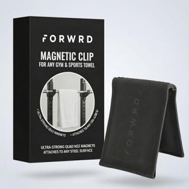 Imagem de FORWRD Clipe magnético para toalha – Ímã N52 resistente para academia, golfe e toalhas de pickleball – Suporte de toalha magnético ultraforte para bolsas, carrinhos, armários e prateleiras – sem