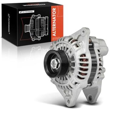 Imagem de A-Premium Alternador compatível com Mitsubishi Lancer 2003 2004 2005 2006, turboalimentado, polia de 6 sulcos 12V 90A no sentido horário, número de substituição A003TB1791