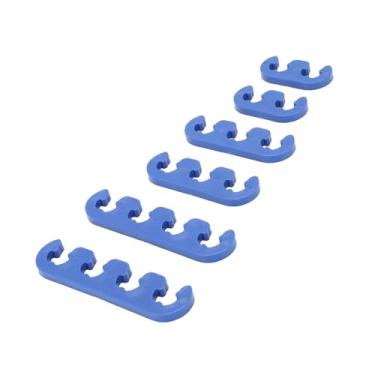 Imagem de Alomejor Separador de Fio de Vela de Ignição, 6 Peças Kit de Suporte de Fio de Ignição de Plástico Azul 9728 9723 para de 7mm 8mm 9mm para Motores Automotivos e Marítimos
