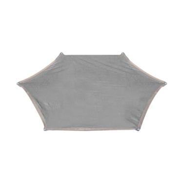 Imagem de menolana Capa de sombra para trampolim, abrigo solar, playground de verão, capa de tenda para trampolim, toldo, Cinza, 12 Pés para 6 Postes