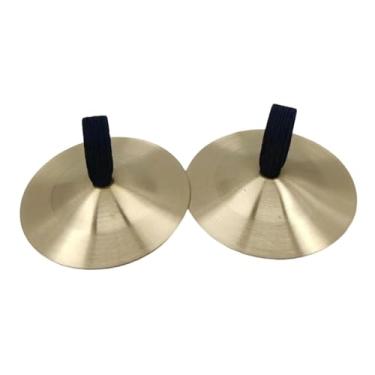 Imagem de KiBcsLic Címbalos de dedo, címbalos de mão, de julgamento, prato de choque, mini percussão para coro, apresentações, atividades, eventos, dança do ventre, Ouro