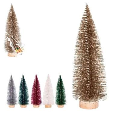 Imagem de ÁRVORE de Natal Decorativa Premium 26cm Cores Variadas - Toque Sofisticado para Decoração