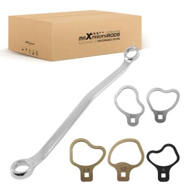 Imagem de maXpeedingrods Kit de cambagem de rodízio 41620 de 6 peças para Chevrolet GM 1/2, 3/4, caminhões/vans de 1 tonelada com suspensões de mola helicoidal, ferramentas de fixação de ajuste de came com