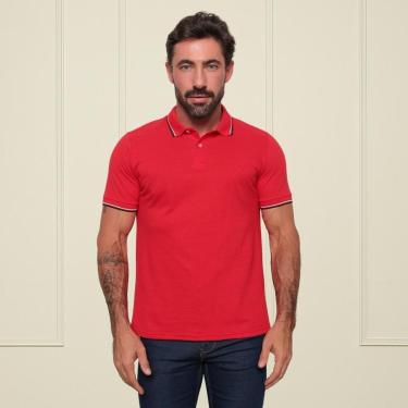 Imagem de Camisa Polo Masculina Sky Surf Manga Curta Lisa Gola com Botão Camiseta-Masculino
