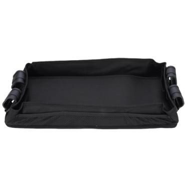 Imagem de Bandeja para carrinho de bebê com suporte para copos Tecido Oxford Cesta de viagem para carrinho de criança para jantar, brinquedos, armazenamento de lanches, leve, portátil,