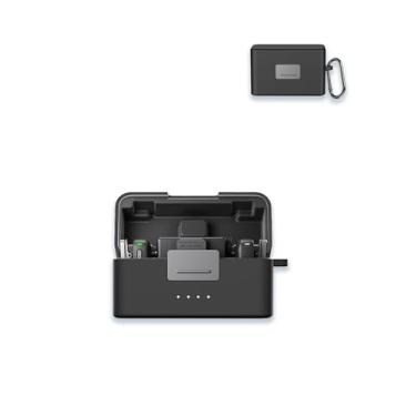 Imagem de Capa para DJI Mic Mini Sistema de Microfone Omnidirecional Sem Fio 2024 Novo, Protetor de Silicone Macio WUNIAK Portátil Resistente a Riscos Resistente a Choques com Mosquetão, Preto