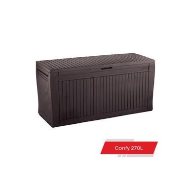Imagem de Baú Multiuso Comfy 270L - Marrom