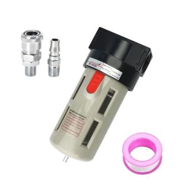 Imagem de BF4000 Filtro de componente pneumático para tratamento de fonte de ar de 1/2 polegada Filtro de compressor de ar separador de óleo-água 1 peça (BF4000 PC12-04)