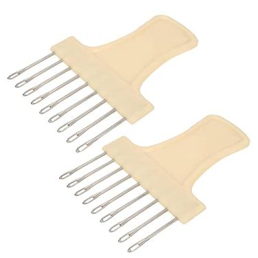 Imagem de Leapiture 2pcs Máquina de tricô Transferência de pente 9 A agulhas de obra requintada durabilidade para KH260 KH230 KH270 SK151 SK155