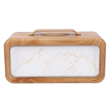 Imagem de Luocute Difusor de óleo Essencial, Umidificador de Mesa USB de 600 Ml Com Spray Duplo e Luz LED, para Aromaterapia de Escritório Em Casa, Quarto (Grão de madeira leve)