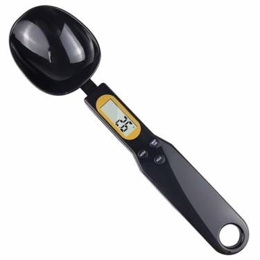 Imagem de Colher Balança Digital Medidora LCD Dosador Tempero Cozinha Cocçao Gra