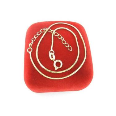 Imagem de Tornozeleira Feminina 24/28cm 1mm Folheado Ouro TZ110 - Wnbijouterias