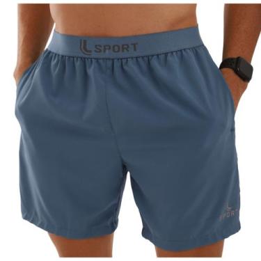 Imagem de Short Lupo 76465-001 Fit Confort Bolso Com Ziper, Azul claro, G