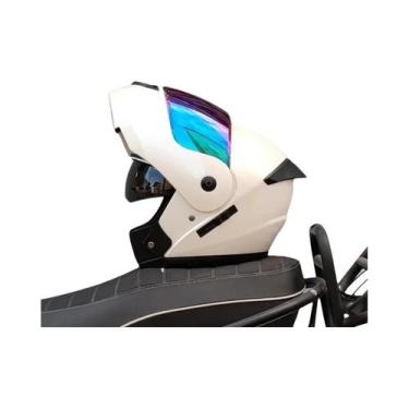 Imagem de Capacete Modular Aprovado Pelo DOT Com Dupla Lente E Visor Interno Par