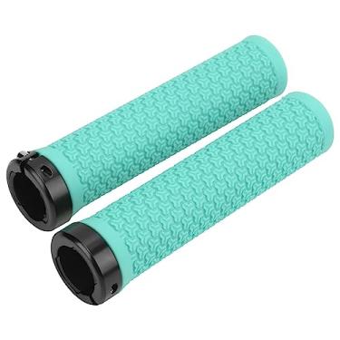 Imagem de Aoresac Anel de Trava de Liga Alumínio Grau Aviação, Punhos Absorção Choque do Guiador, Com Superfície Borracha Antiderrapante, MMaximize o Controle para Andar (Bianca)