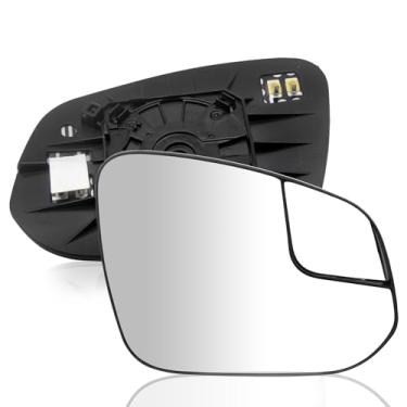 Imagem de JINCHEN Vidro retrovisor lateral do passageiro compatível com Toyota RAV4 2016 2017 2018 Espelho lateral aquecido com placa traseira 8793142D50