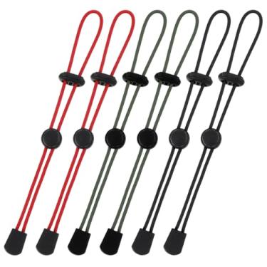 Imagem de Mabor Alças de vara de escalada, 6 peças de cordas elásticas ajustáveis com fivelas de fixação, amarração de corda elástica para bastões de trekking, equipamento de esqui, mochila e acessório para