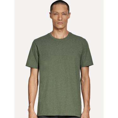 Imagem de Camiseta Aramis Masculina Basic Lisa Mono Logo Verde Floresta-Masculino