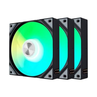 Imagem de Kit com 3 Ventoinhas Tryx ROTA SL, ARGB, 120mm, Preto - F-R120A-AM3M-G0K-Unissex