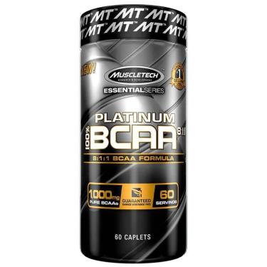 Imagem de 100% Platinum Bcaa (60 Cápsulas) Muscletech-Unissex