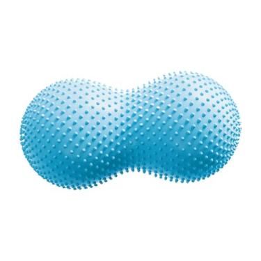 Imagem de UGPLM Bola de equilíbrio para ioga com plugue de bomba, cadeira sensorial com assento vibratório para trabalho de parto e parto, academia em casa, Azul