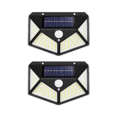 Imagem de Luzes De Parede Solares Para Exterior Com 100 LEDs E Sensor De Movimen
