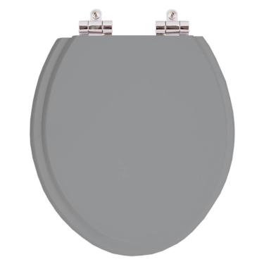 Imagem de Tampa de Privada Poliéster Soft Close Fiori Cinza Escuro