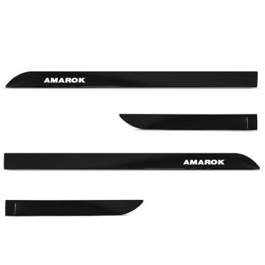 Imagem de Jogo de Friso Lateral Amarok 2010 a 2025 Preto Mystic