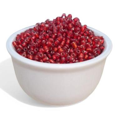 Imagem de Miçanga chinesa Cristal 6mm Pacote com 500 gramas - Generico, Vermelho