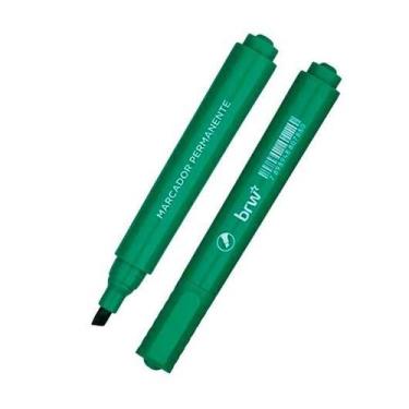 Imagem de Pincel Atômico Marcador Permanente Verde Chanfrada BRW 01un - Cassmar