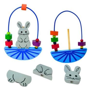 Imagem de Aramado Coelho Brinquedos Educativos Coordenação Motora Infantil Mini 