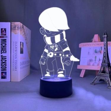 Imagem de Luz noturna 3D LED Brawls Stars Edgars Color Changing Kids - Yiweisai