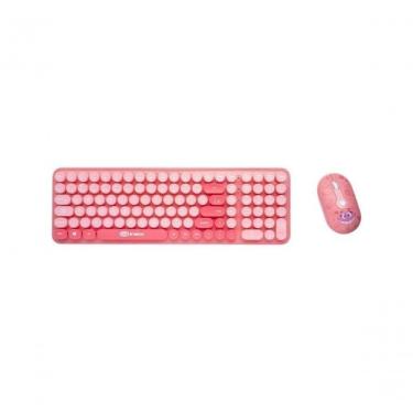 Imagem de Kit Teclado E Mouse Letron Fini Sem Fio Rosa